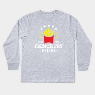 French Fry Friday Kids Long Sleeve T-Shirt